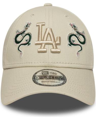CAPPELLINO NEW ERA LOS ANGELES DODGERS ICON 9FORTY BEIGE GREZZO CRUDO