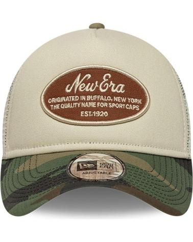 NEW ERA OVAL PATCH 9FORTY E-FRAME TRUCKER KAPPE CAMO BEIGE BEIGE