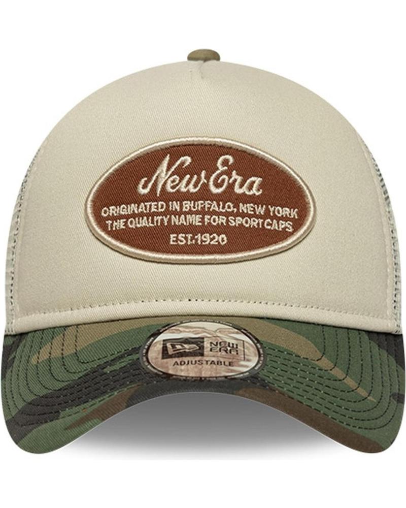 NEW ERA OVAL PATCH 9FORTY E-FRAME TRUCKER KAPPE CAMO BEIGE BEIGE