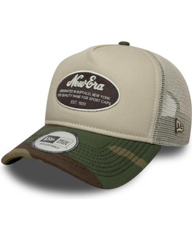NEW ERA OVAL PATCH 9FORTY E-FRAME TRUCKER KAPPE CAMO BEIGE BEIGE