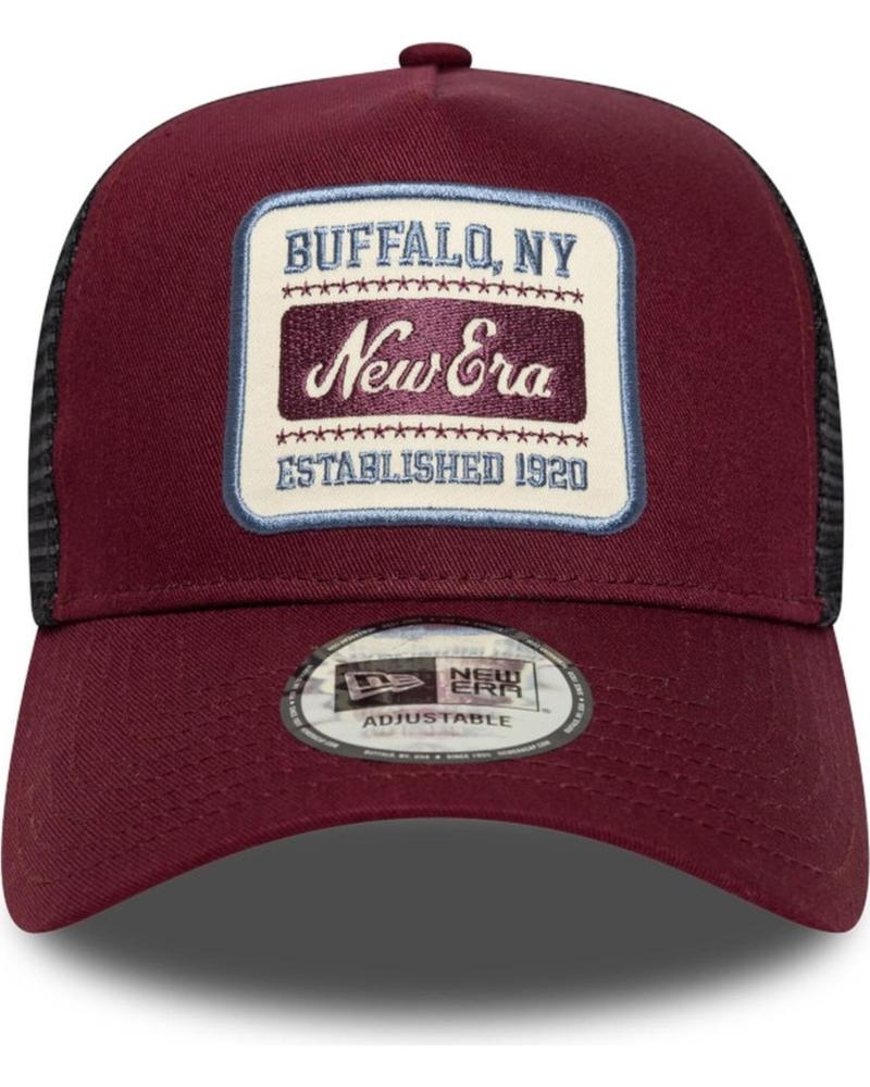 CAPPELLINO TRUCKER NEW ERA SQUARE PATCH GRANATA GRANATE