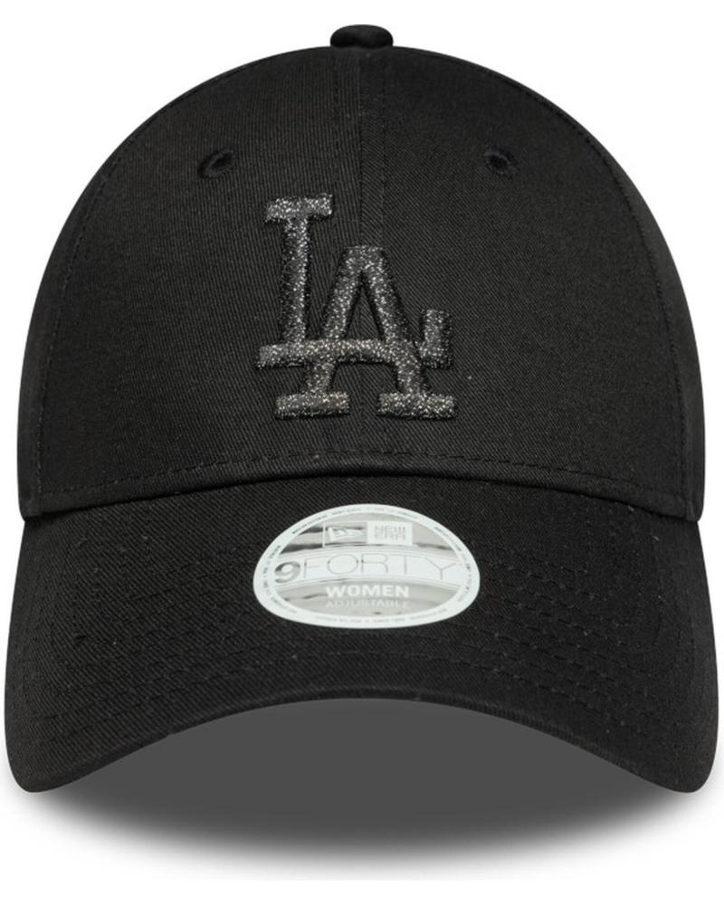 NEW ERA 9FORTY LOS ANGELES DODGERS KAPPE SCHWARZ MIT METALLIC-LOGO NEGRO