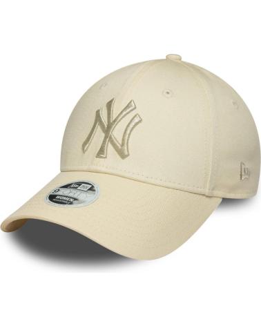 CAPPELLINO NEW ERA 9FORTY WMNS NEW YORK YANKEES LOGO METALLICO BEIGE BEIGE