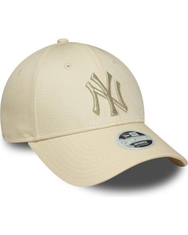 CAPPELLINO NEW ERA 9FORTY WMNS NEW YORK YANKEES LOGO METALLICO BEIGE BEIGE