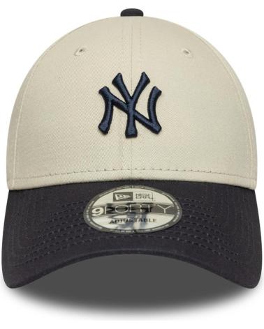 NEW ERA 9FORTY NEW YORK YANKEES COLOUR BLOCK CAP BEIGE AND BLACK BEIG