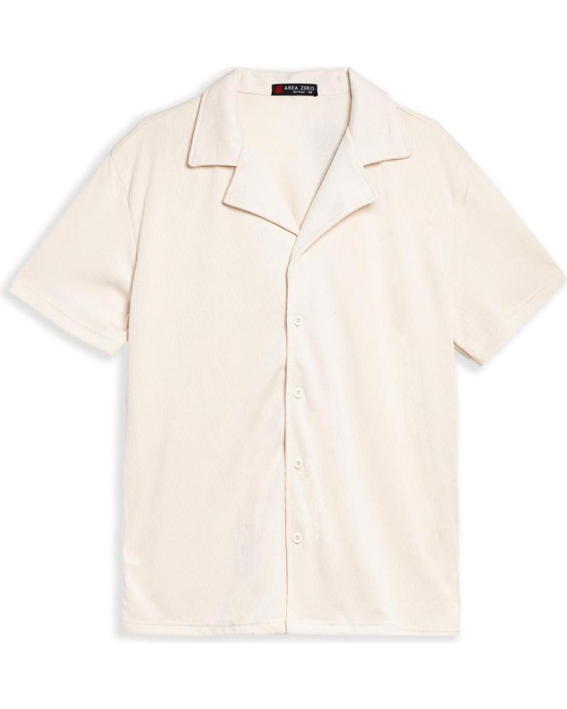 CHEMISE DÉCONTRACTÉE HOMME AREA ZERO STRIPPED BEIGE BEIGE