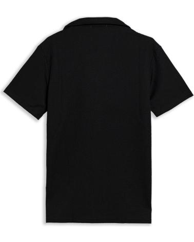 CHEMISE À MANCHES COURTES AREA ZERO BRAIDED SHIRT NOIRE NEGRO