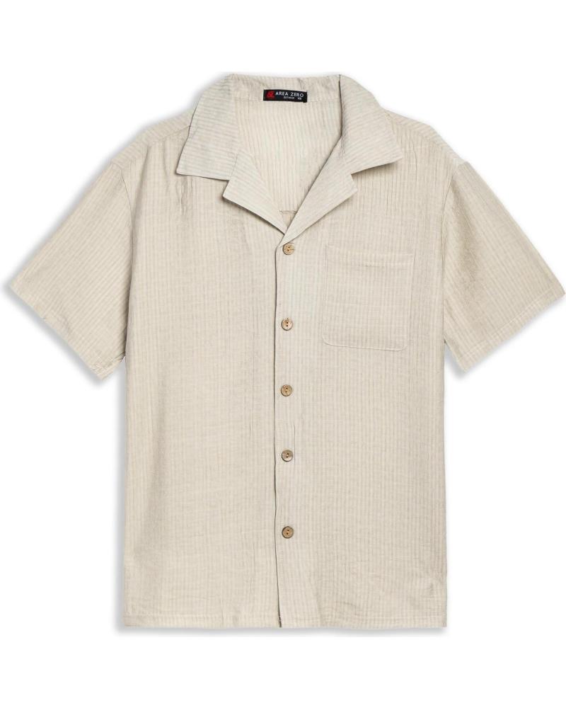 CHEMISE À MANCHES COURTES TRESSÉE AREA ZERO BRAIDED SHIRT GRISE GRIS