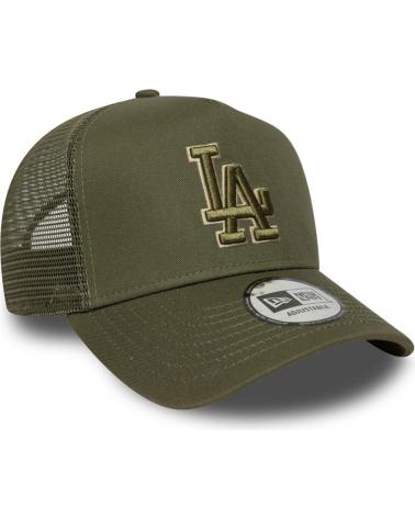 CAPPELLINO NEW ERA 9FORTY OUTLINE EF TRUCKER LOS ANGELES DODGERS VERDE OLIVA VERDOSO