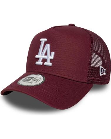 CASQUETTE NEW ERA LEAGUE ESSENTIAL TRUCKER LOS ANGELES DODGERS GRENAT GRANATE