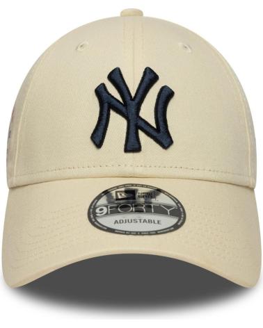 CASQUETTE NEW ERA 9FORTY NY YANKEES MLB SIDE PATCH BEIGE BEIG