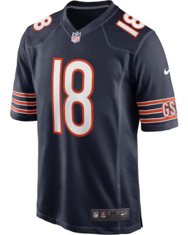 MAILLOT NFL NIKE BEARS CALEB WILLIAMS #18 MARINE MARINO