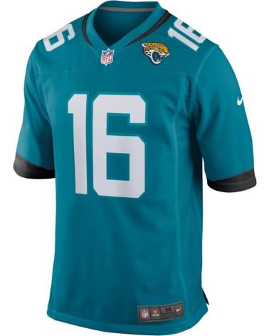 MAILLOT NIKE NFL JACKSONVILLE JAGUARS TREVOR LAWRENCE #16 TURQUOISE OFFICIEL TURQUESA