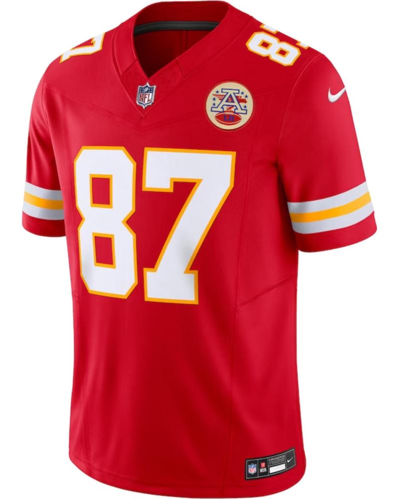 NIKE CAMISETA NFL ROJA CHIEFS TRAVIS KELCE 87 NFL JERSEY ROJO