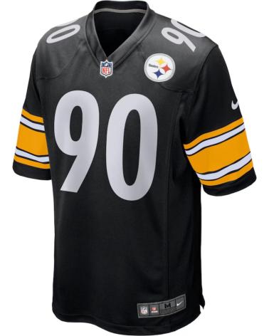 NIKE CAMISETA NFL NEGRA STEELERS TJ WATT 90 NFL JERSEY NEGRO
