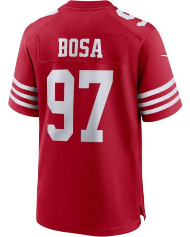 NIKE CAMISETA NFL ROJA 49ERS NICK BOSA 97 NFL JERSEY ROJO