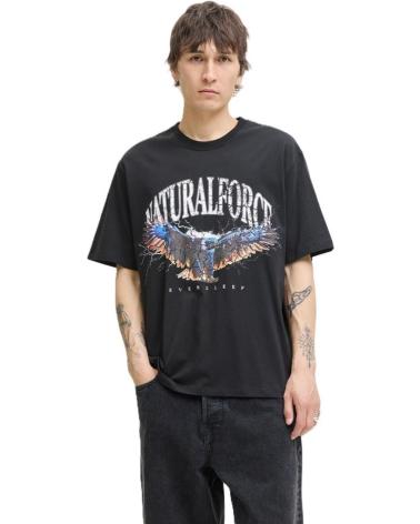 JACK AND JONES CAMISETA JACK JONES TAP SHOE DE CUELLO REDONDO NEGRO