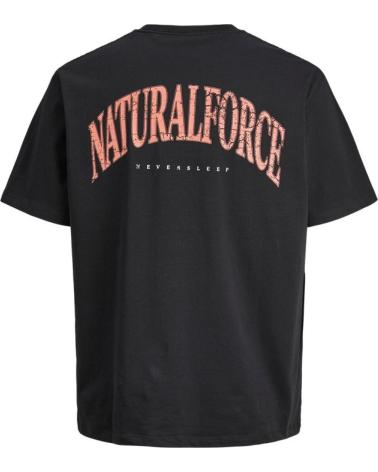 CAMISETA JACK & JONES TAP SHOE CUELLO REDONDO NEGRA NEGRO