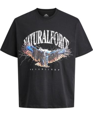 CAMISETA JACK & JONES TAP SHOE CUELLO REDONDO NEGRA NEGRO