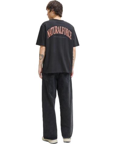 CAMISETA JACK & JONES TAP SHOE CUELLO REDONDO NEGRA NEGRO