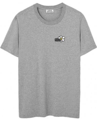GRAUES BAUMWOLL-T-SHIRT LOREAK MENDIAN MARGA GRIS