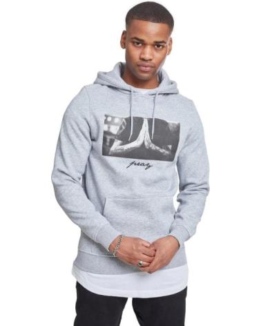 FELPA CON CAPPUCCIO MISTER TEE PRAY HOODIE GRIGIO MÉLANGE GRIS