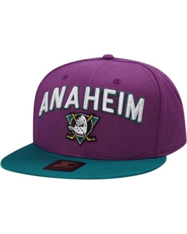 STARTER ANAHEIM DUCKS FACEOFF CAP PURPLE AND TEAL MORADO
