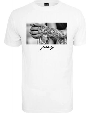 MISTER TEE PRAY 2.0 T-SHIRT WEISS BLANCO