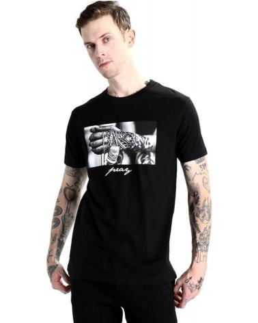 MISTER TEE PRAY 2.0 T-SHIRT SCHWARZ NEGRO