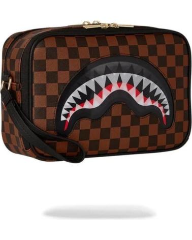 SPRAYGROUND SHARK IN PARIS LENTICULAR CHOMP KULTURBEUTEL MARRóN