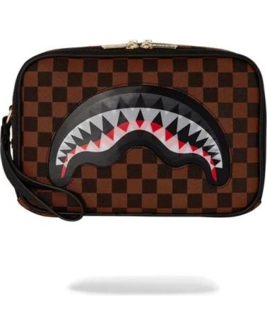 SPRAYGROUND SHARK IN PARIS LENTICULAR CHOMP KULTURBEUTEL MARRóN