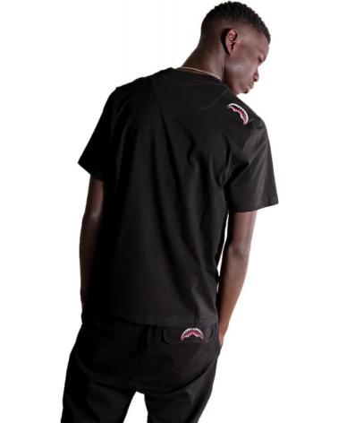 SPRAYGROUND SCHWARZES LOOSE SMOOTH T-SHIRT MIT HAI-GRAFIK NEGRO