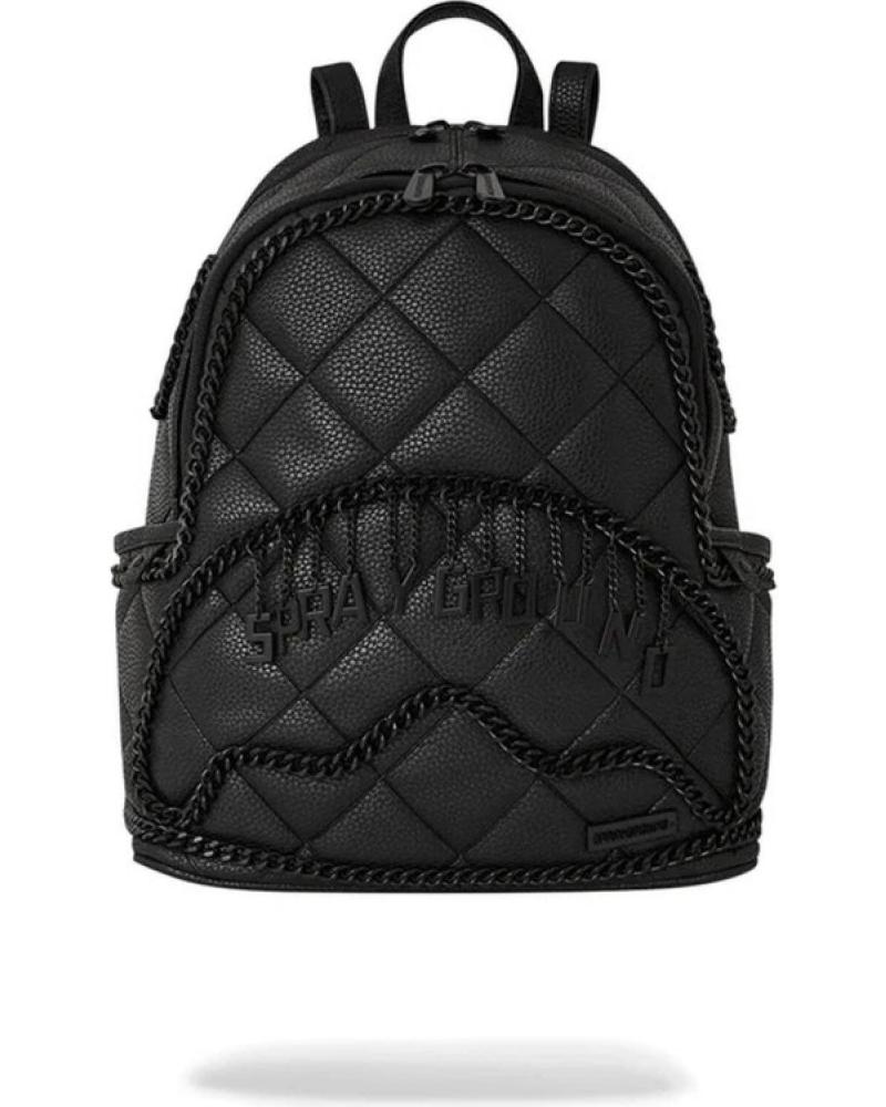 SPRAYGROUND QUILT WITH 1 LINE STITCH SMALL BACKPACK BLACK NEGRO
