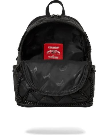 SPRAYGROUND QUILT WITH 1 LINE STITCH SMALL BACKPACK BLACK NEGRO