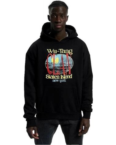MISTER TEE FELPA CON CAPPUCCIO OVERSIZE WU TANG STATEN ISLAND NERA NEGRO