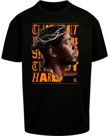 MISTER TEE OVERSIZE T-SHIRT K-DOT SCHWARZ NEGRO