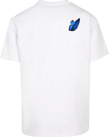 OVERSIZE T-SHIRT MISTER TEE LE PAPILLON WEISS BLANCO