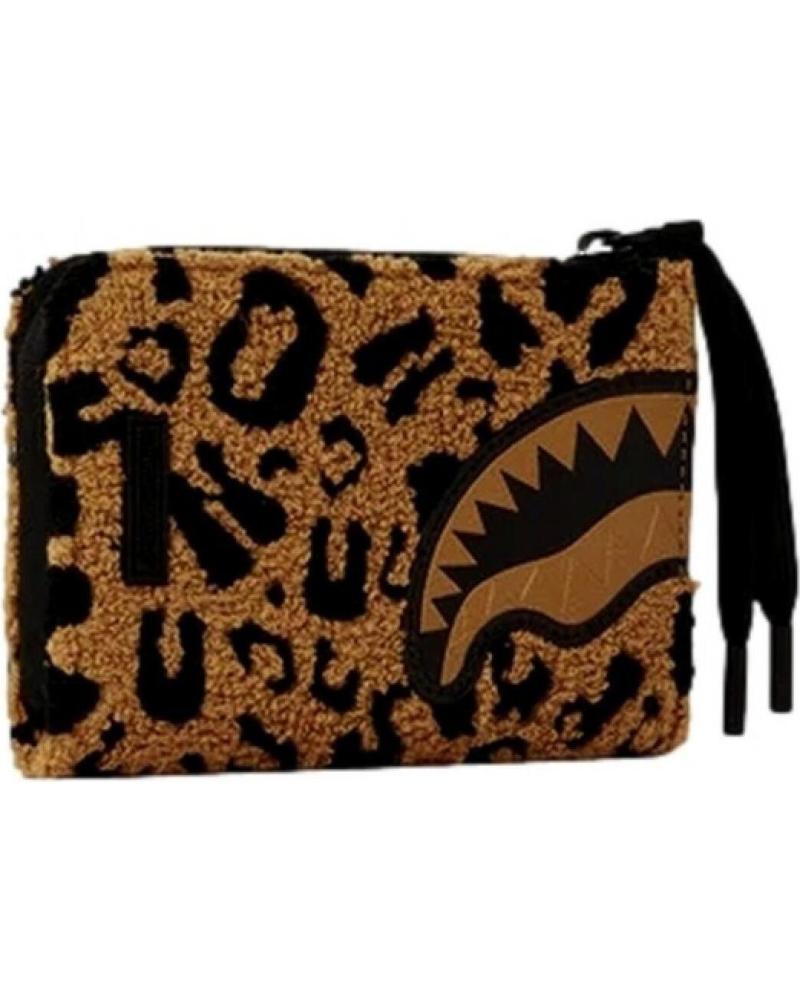 SPRAYGROUND CHENILLE CHEETAH GELDBÖRSE BRAUN MARRóN