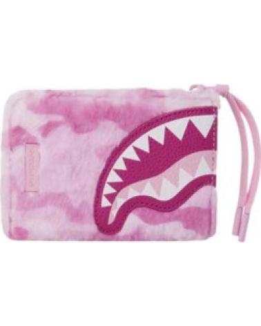 SPRAYGROUND PINK FUR CAMO GELDBÖRSE ROSA ROSA