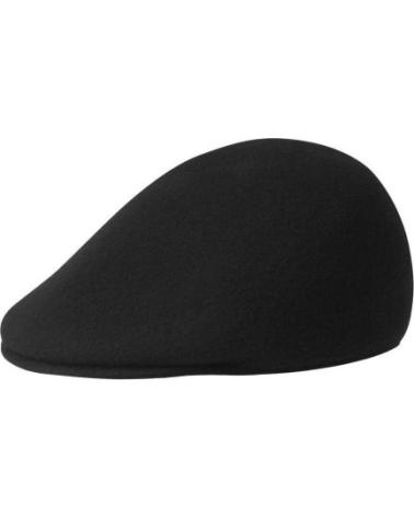 KANGOL 504 CAP BASKENMÜTZE SCHWARZ-GOLD NEGRO