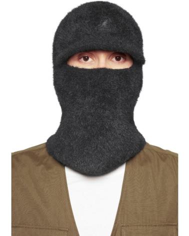 CAGOULE KANGOL FAUX FUR TONAL LOGO NOIRE NEGRO