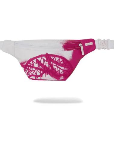 SPRAYGROUND PINK VANDAL WEISS BAUCHTASCHE CROSSBODY BLANCO