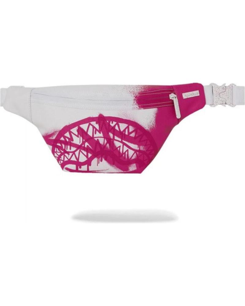 SPRAYGROUND PINK VANDAL WEISS BAUCHTASCHE CROSSBODY BLANCO