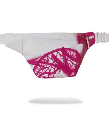SPRAYGROUND PINK VANDAL WEISS BAUCHTASCHE CROSSBODY BLANCO