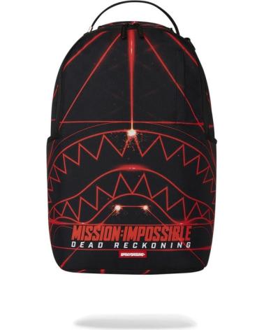 MOCHILA SPRAYGROUND 1 OFF BAGS BACKPACK MISSION IMPOSIBLE PRETA COM DESIGN A LASER NEGRO