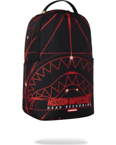ZAINO SPRAYGROUND 1 OFF BAGS BACKPACK MISSION IMPOSIBLE NERO CON DESIGN LASER NEGRO