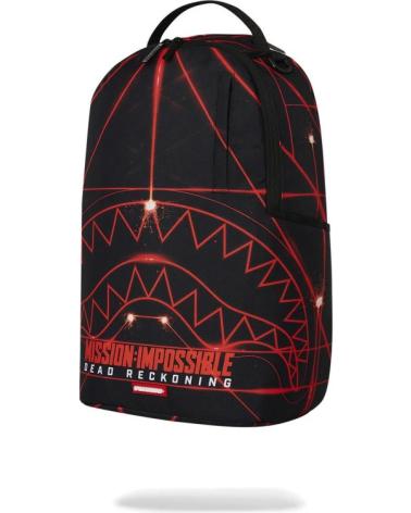 ZAINO SPRAYGROUND 1 OFF BAGS BACKPACK MISSION IMPOSIBLE NERO CON DESIGN LASER NEGRO