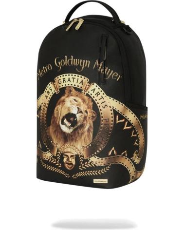 ZAINO SPRAYGROUND 1 OFF BAGS BACKPACK MGM NERO CON DESIGN LEONE NEGRO