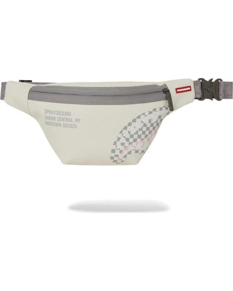 SPRAYGROUND GÜRTELTASCHE CREACHECK SHARK CENTRAL CROSSBODY WEISS BLANCO