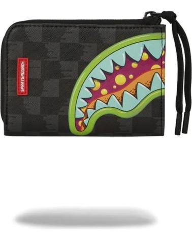 SPRAYGROUND GELDBÖRSE SLIME TAKEOVER SCHWARZ - EXKLUSIVES KAROMUSTER UND HAIFISCHMAUL-DESIGN NEGRO